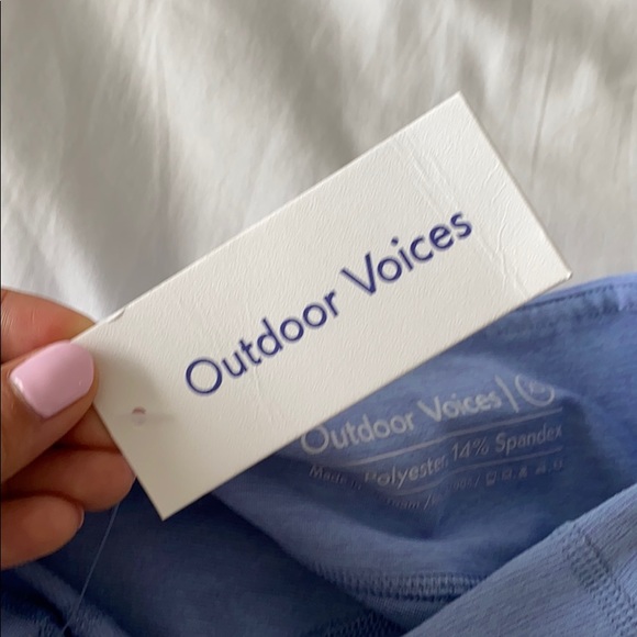 NWT Outdoor Voices 3/4 Warmup Legging Lilac - Picture 2 of 6